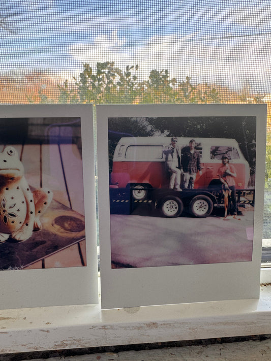 Shooting a Volkswagen bus with my sx70 Polaroid Landcamera